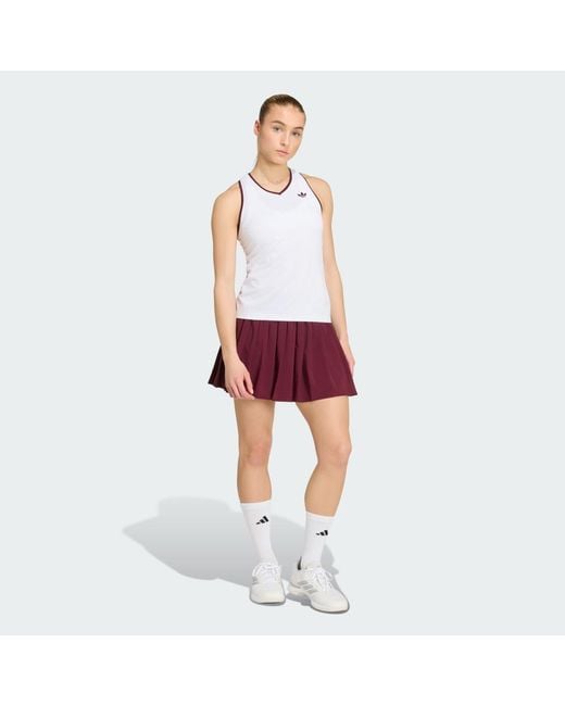 Adidas Red Tennis Classics Tank Top