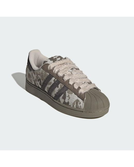 Adidas Gray Superstar Ii Shoes