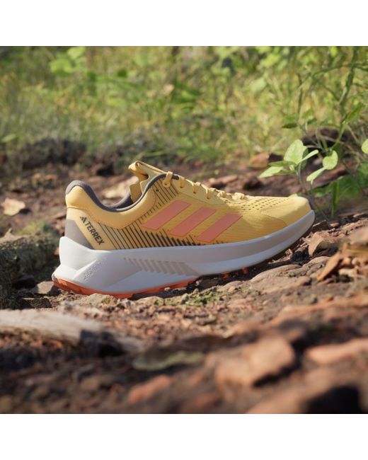 Adidas Yellow Terrex Soulstride Flow Trail Running Shoes