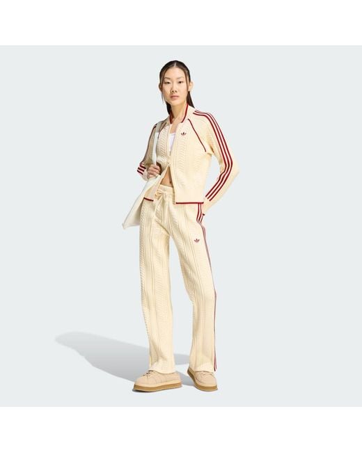 Adidas Natural Sst Wide Leg Trackpant