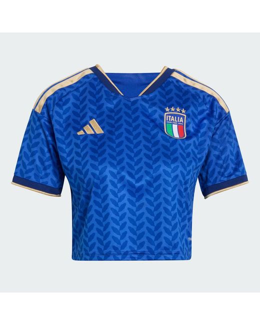 Adidas Blue Italy 26 Home Cropped Jersey