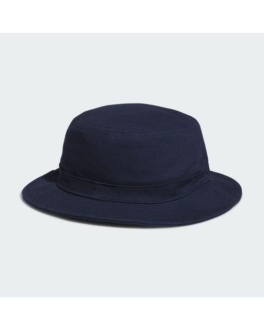 Adidas Blue Solid Bucket Hat for men