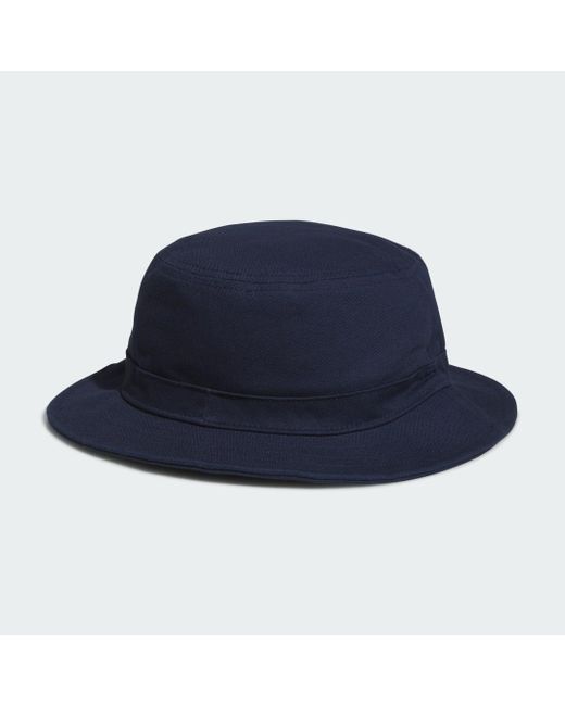 Adidas Blue Solid Bucket Hat for men