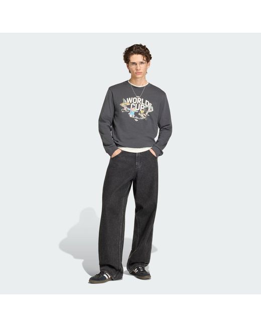 Adidas Gray Fifa World Cup 26 Mascot Long Sleeve T-Shirt for men