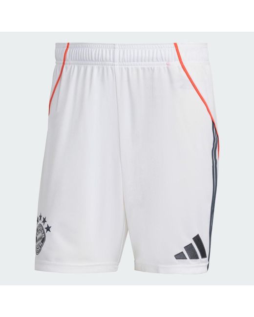 Adidas White Fc Bayern 25/26 Away Shorts for men