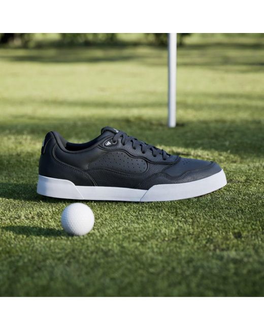 Adidas Black Retrocross 25 Spikeless Golf Shoes for men