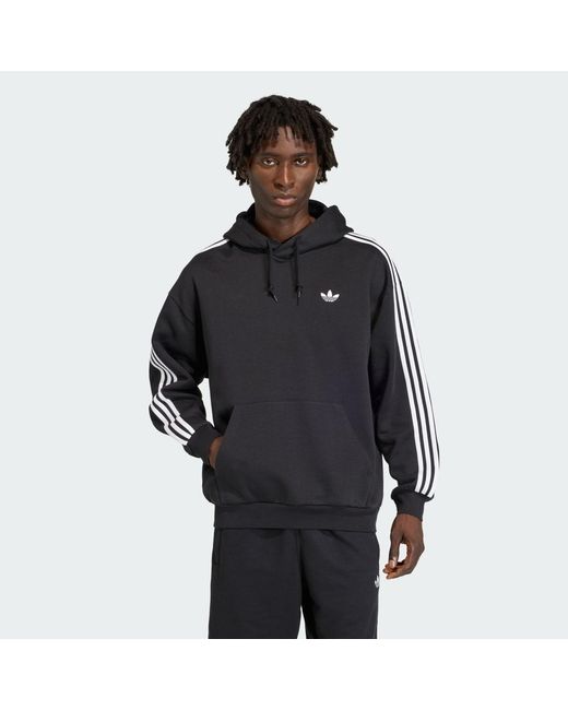 Adidas Black Adicolor Classics 3-Stripes Hoody for men