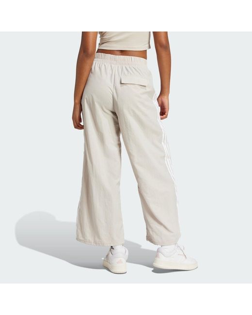 Adidas Natural Essentials 3-Stripes Lifestyle Woven Parachute Tracksuit Bottoms