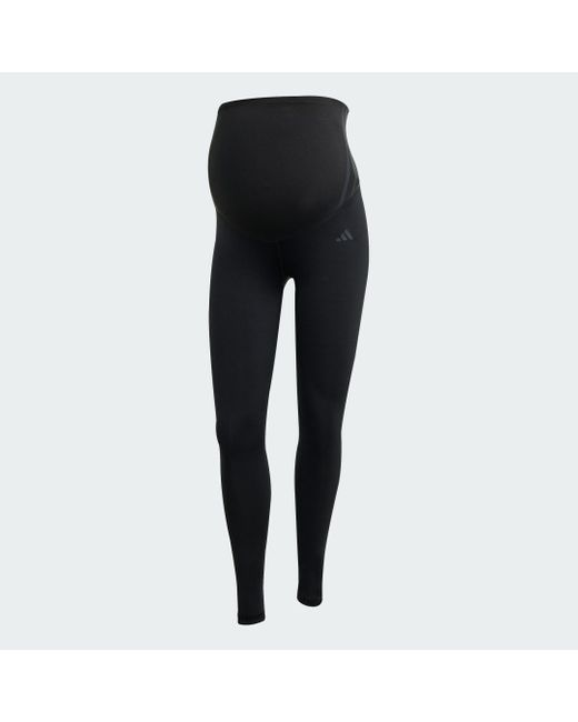 Leggings Optime Essentials Full-Length (Maternity) di Adidas Originals in Black