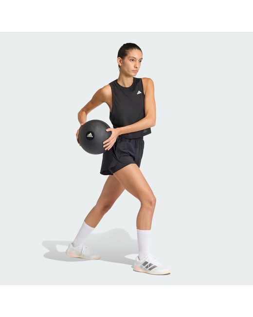 Adidas Black D4T Workout Go To 2In1 Shorts