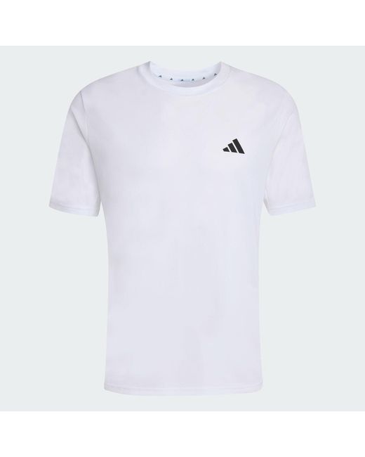 Adidas White Gym & Training Workout Essentials Base T-Shirt Kd5453 for men