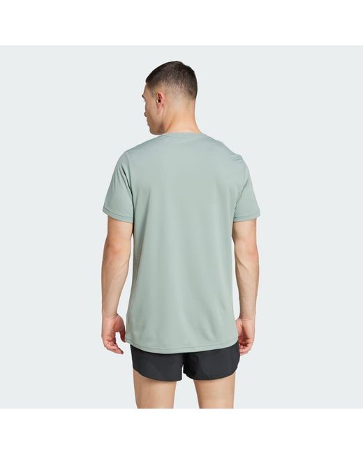 Adidas Blue Run It Tee for men