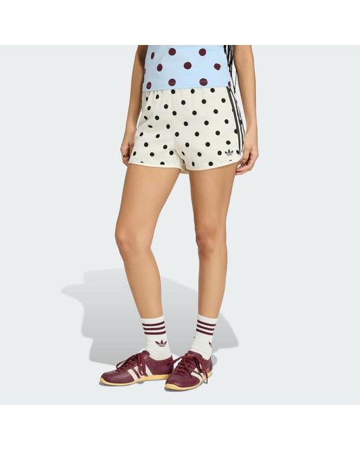 Adidas Blue Polka Dots Sprinter Shorts