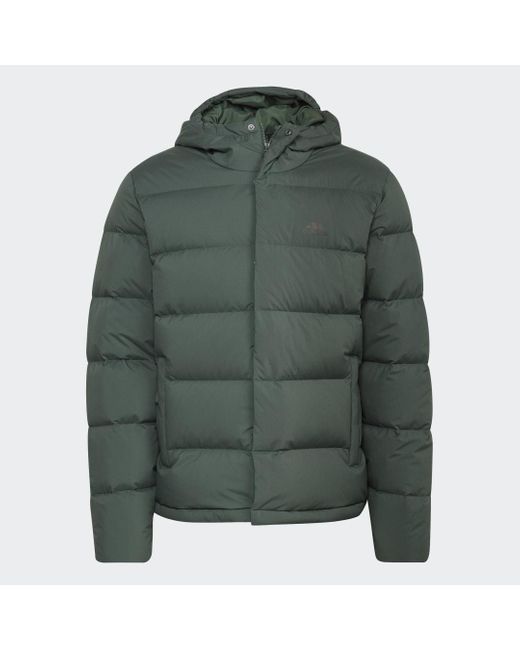 Adidas Green Helionic Hooded Down Jacket for men