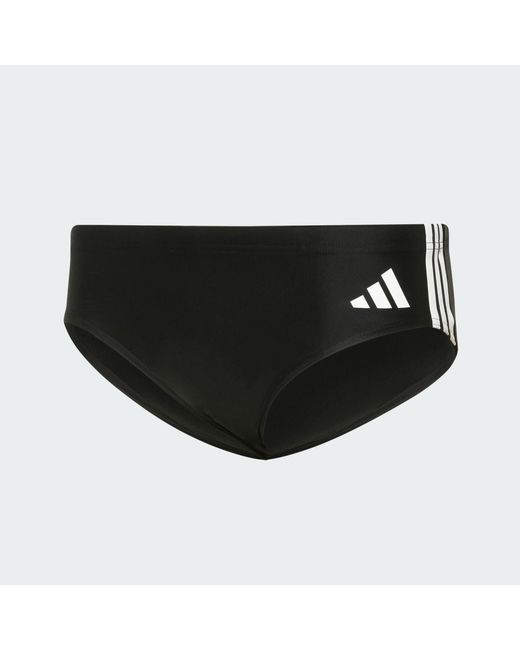 Adidas Blue 3S Swim Trunks for men