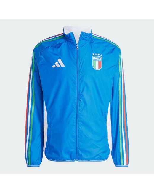 Adidas Blue Italy Anthem Jacket for men