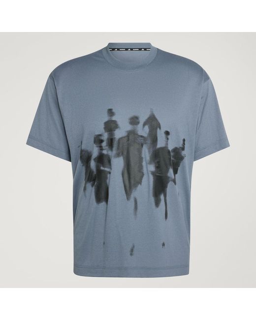 Adidas Blue Adi365 Aspyre Running Graphic T-Shirt