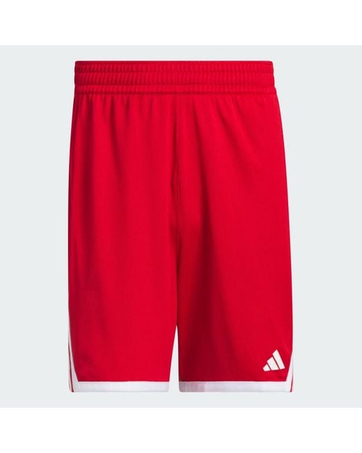 Adidas Red 3G Speed Basketball Aeroready Shorts for men