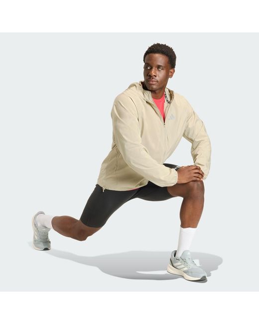 Adidas Natural Adi365 Running Essentials Jacket for men