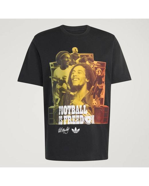 Adidas White Bob Marley Originals T-Shirt for men