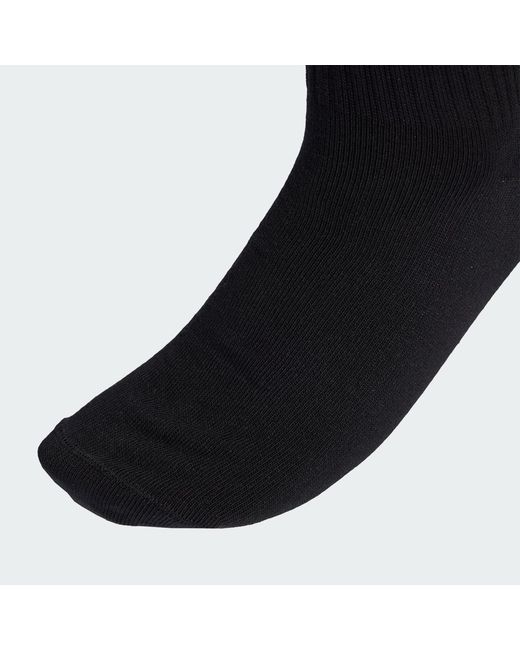 Adidas Black 3-Stripes Crew Socks 10 Pairs