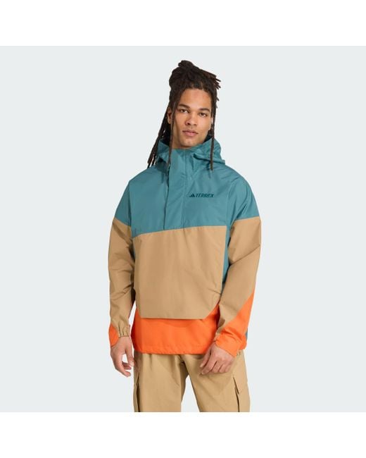 Anorak Terrex Xploric 2.5L Climaproof di Adidas in Blue da Uomo