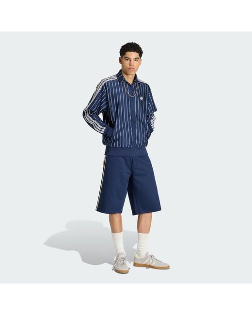 Adidas Blue Firebird Pinstripes Track Top for men