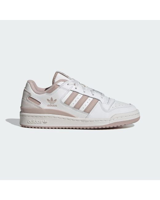 Adidas White Forum Low Cl Shoes