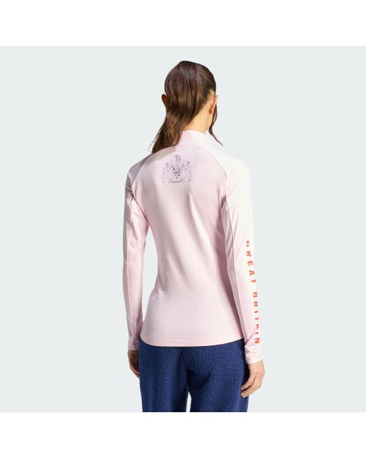 Adidas Pink Boa 1/2 Zip Longsleeve Shirt