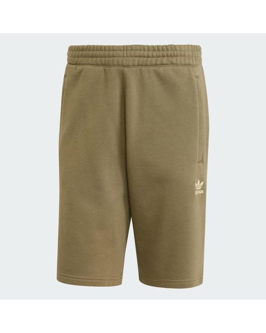Adidas Originals Green Trefoil Essentials Shorts for men