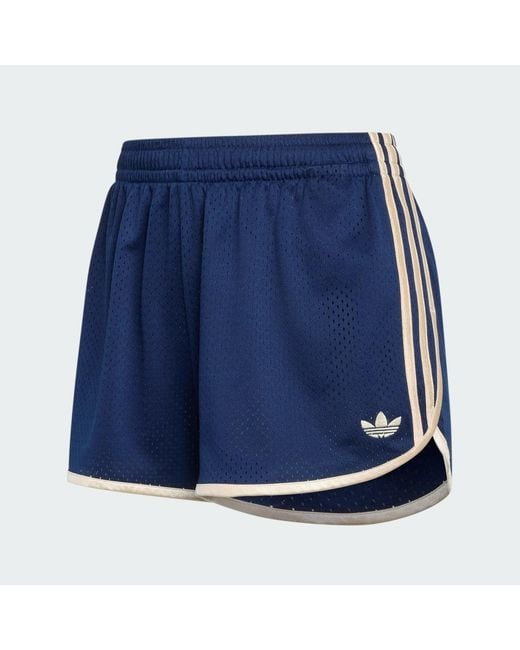 Adidas Blue 3S Mesh Sprinter Shorts