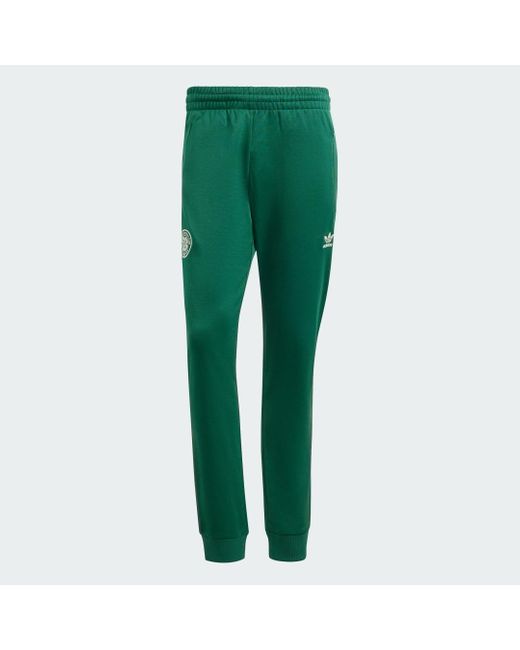 Adidas Green Celtic Fc Essentials Trefoil Track Pants for men