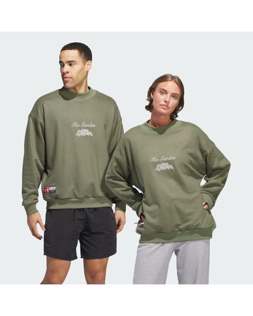 Adidas Green Fc Bayern Garden Crew Sweatshirt (Gender Neutral)