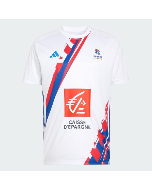 Adidas White Ffhb Match Jersey for men