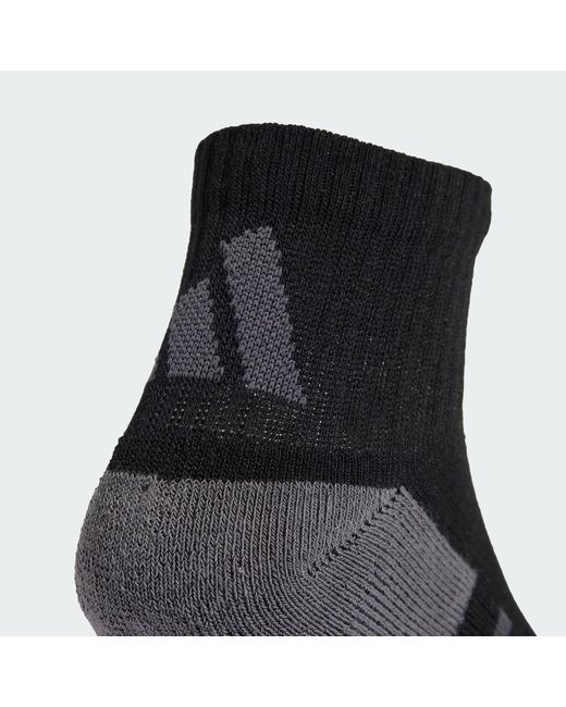 Adidas Black Essentials Climacool Quarter Socks 3 Pairs