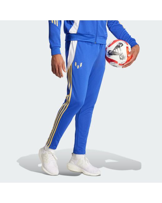 Adidas Blue Pitch 2 Street Messi Tracksuit Bottoms for men