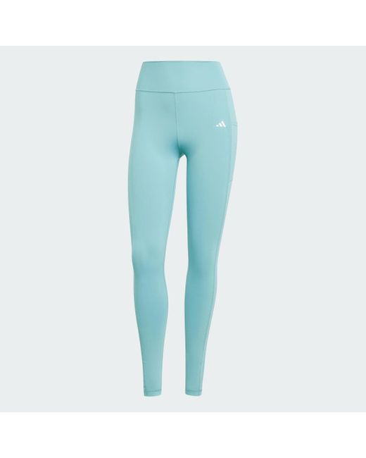 Leggings Optime Full-Length di Adidas in Blue