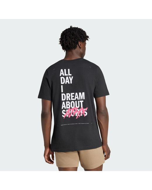 Adidas Black Athx Graphic T-Shirt for men