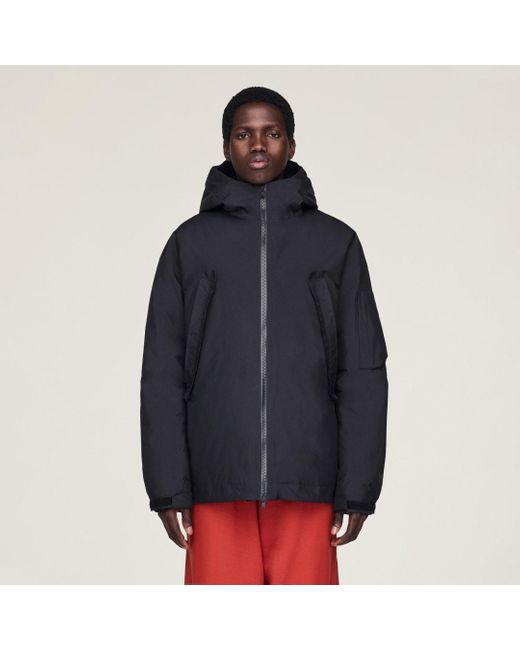 Giacca Imbottita Con Cappuccio Y-3 Gore-Tex di Adidas in Blue da Uomo