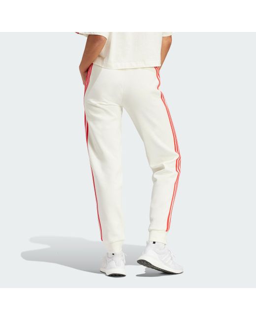 Adidas White Future Icons 3-Stripes Regular Joggers