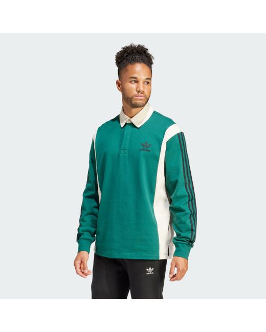 Adidas Green Rugby Shirt for men