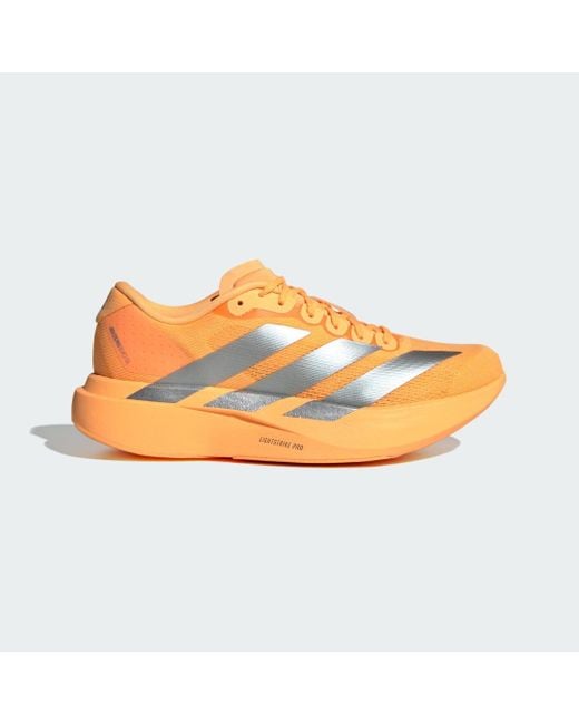Adidas Orange Adizero Evo Sl Shoes