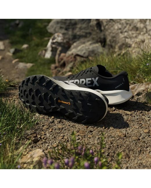 Adidas Blue Terrex Agravic 4 Trail Running Shoes for men