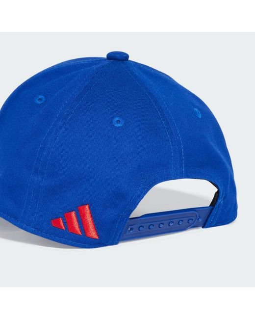 Adidas Blue France 3-Stripes Baseball Cap