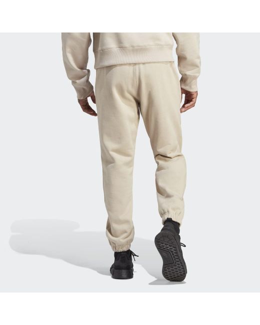 adidas Premium Essentials Sweat Joggers in Natural for Men Lyst UK