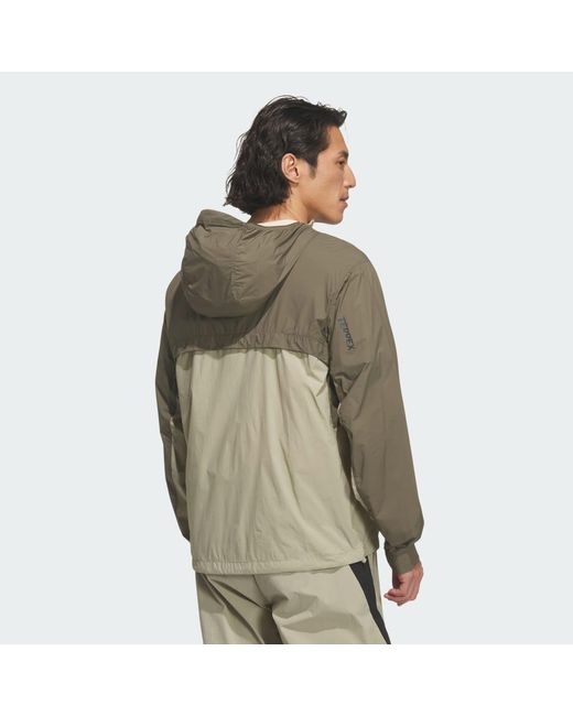 Adidas Green Multi Wind Resistant Jacket for men