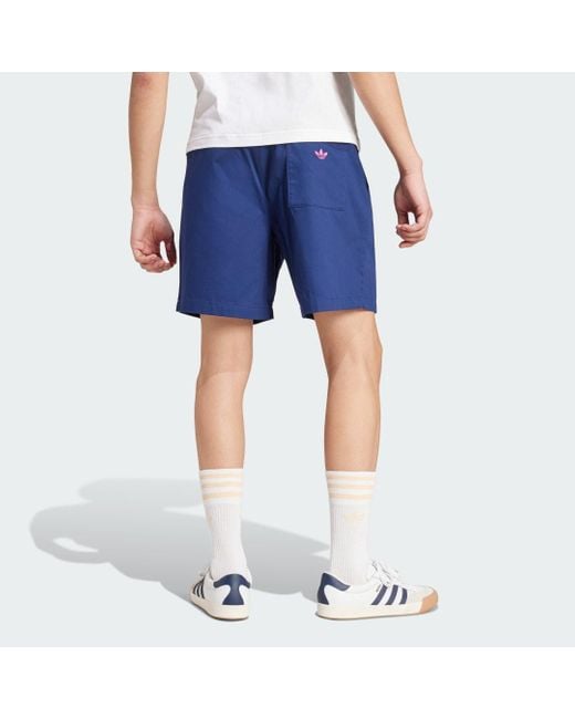 Adidas Blue Originals Leisure League Groundskeeper Shorts for men