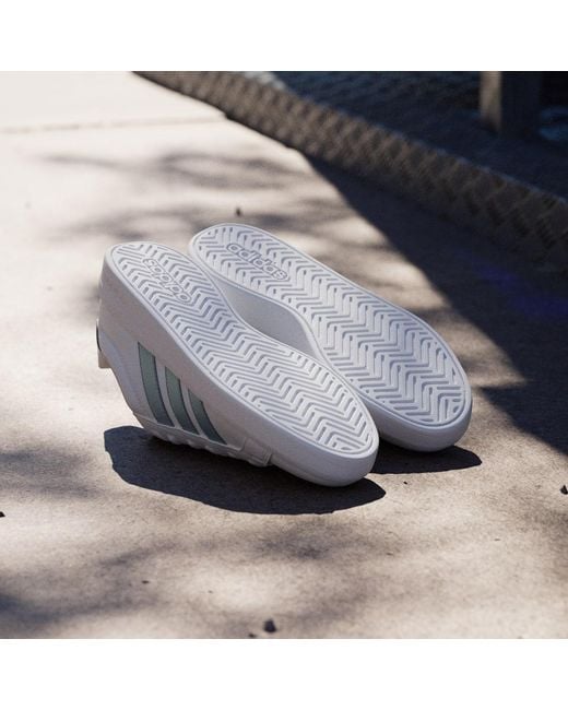 Adidas White Grand Court Base 3.0 Shoes