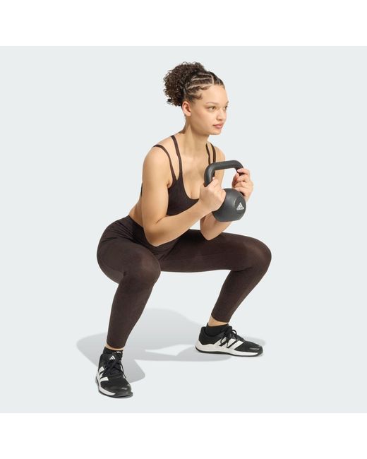 Adidas Black Optime Primelift Snake 7/8 Leggings