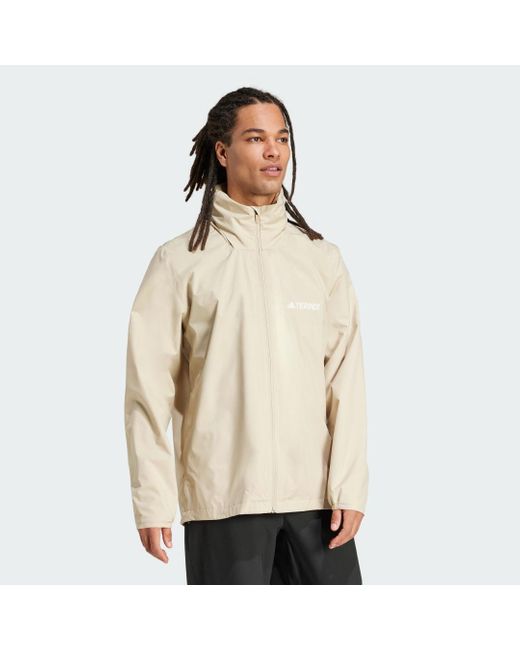 Adidas Natural Multi Essentials 2L Rain Jacket for men